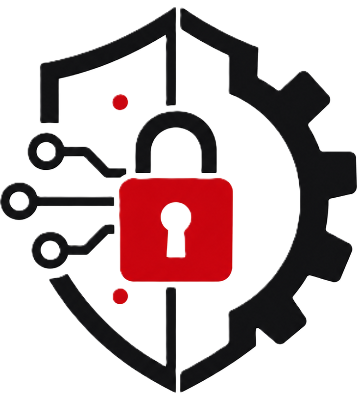 Connected technology systems icon. Connected technology systems icon.